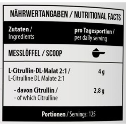 MST - Citrulline 2:1 -  500g neutral