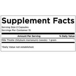 Swanson Milk Thistle 500mg 30 Kapseln