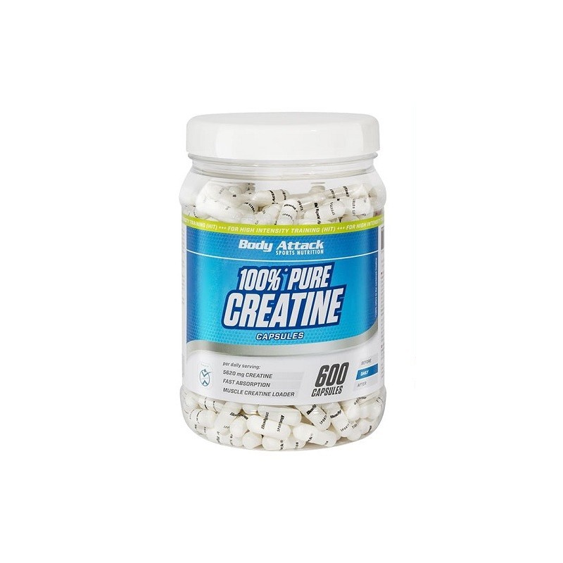 Body Attack 100% Pure Creatine 600 Kapseln Body Attack 100% Pure Creatine 600 Kapseln