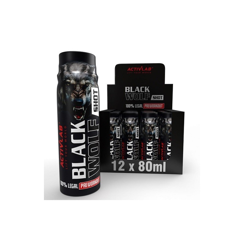 Activlab Black Wolf Shot Preworkout 12 x 80ml Activlab Black Wolf Shot Preworkout 12 x 80ml
