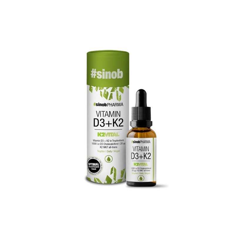 Sinob Vitamin D3 + K2 Tropfen 10ml Sinob Vitamin D3 + K2 Tropfen 10ml