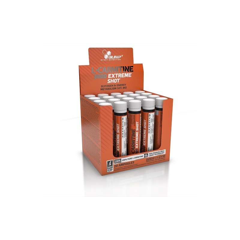 Olimp L-Carnitine Forte 3000 Extreme Shot (25ml) - 20 Ampullen Olimp L-Carnitine Forte 3000 Extreme Shot (25ml) - 20 Ampullen