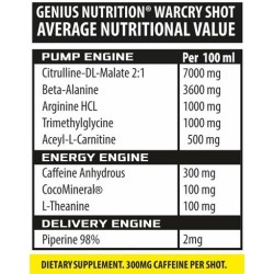 Genius Nutrition - Warcry Liquid Shot Cola (12x100ml)