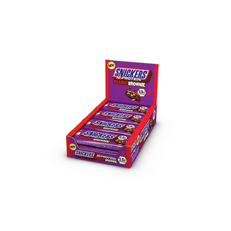 Snickers High Protein Bar PEANUT BROWNIE 12 x 50g Snickers High Protein Bar PEANUT BROWNIE 12 x 50g