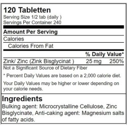 GN Zinc Bisglycinate Health Line - 120 Tabl.