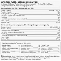 Swedish Supplements Whey Protein Deluxe 900g BEUTEL
