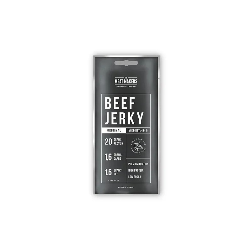 The Meat Makers Beef Jerky Sports Beef 12x40g The Meat Makers Beef Jerky Sports Beef 12x40g