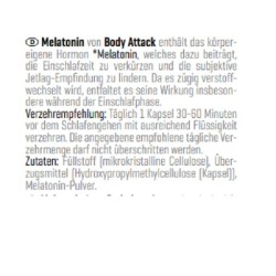 Body Attack Melatonin 60 Caps
