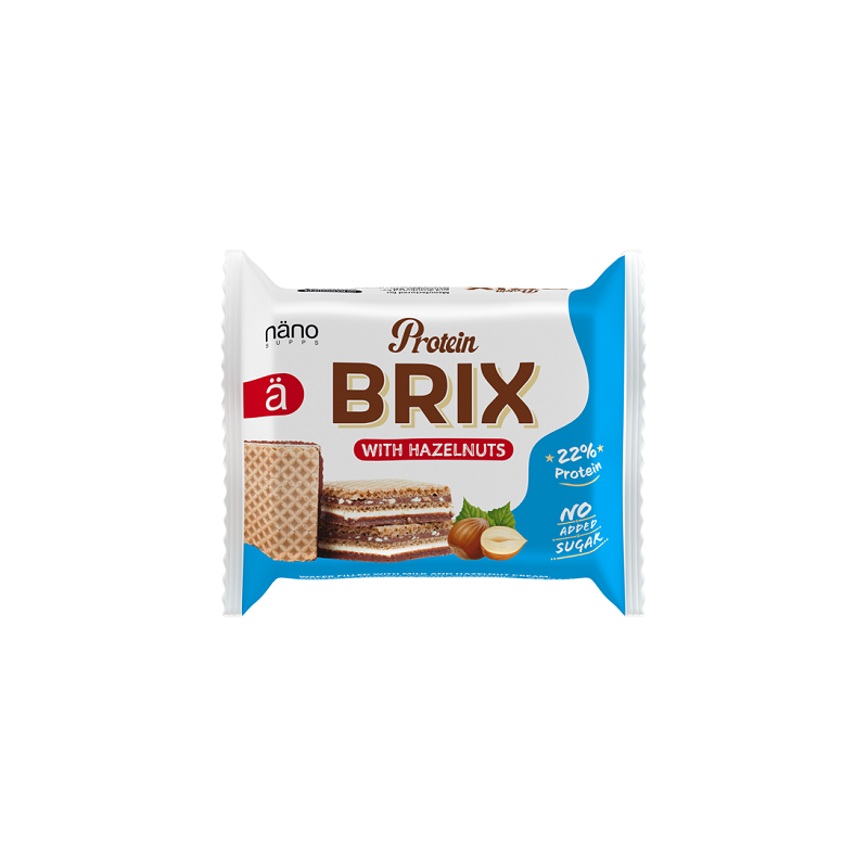 Nanosupps Protein Brix Hazelnut 24x25g Nanosupps Protein Brix Hazelnut 24x25g