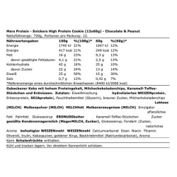 Snickers High Protein Cookie 12x60g