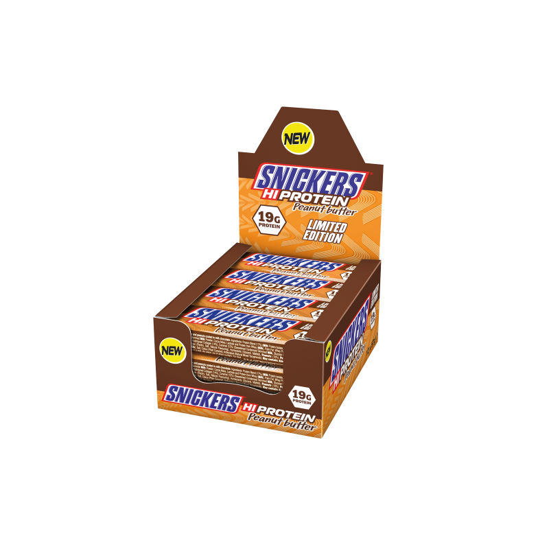 Snickers Hi-Protein Bars Limited Edition - 12x57 - Peanut Butter Snickers Hi-Protein Bars Limited Edition - 12x57 - Peanut Butter