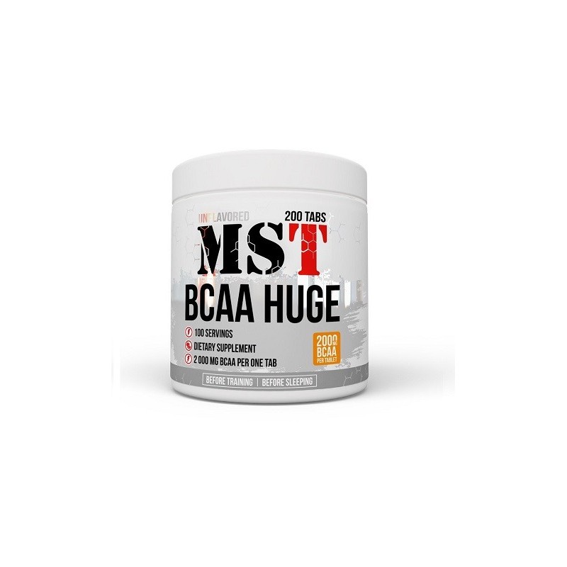 MST - BCAA Huge 200 Tabl./ 2gr pro Tablette MST - BCAA Huge 200 Tabl./ 2gr pro Tablette