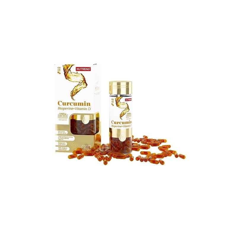 Nutrend Curcumin + Bioperine + Vitamin D, 60 Kapseln Nutrend Curcumin + Bioperine + Vitamin D, 60 Kapseln
