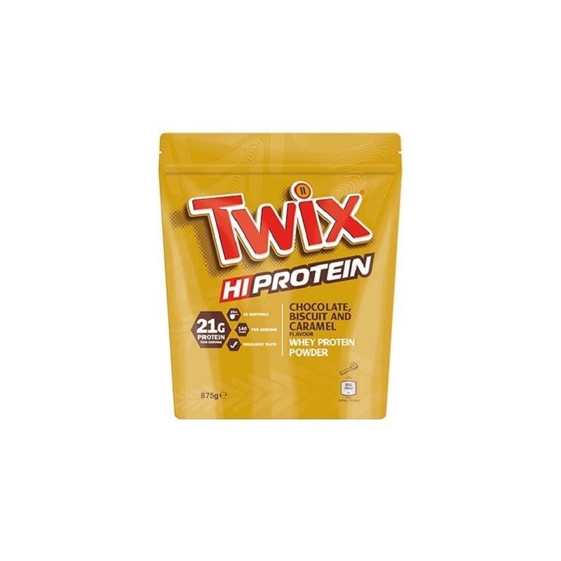 Twix Hi Protein Powder 875g - Choco Biscuit and Caramel Twix Hi Protein Powder 875g - Choco Biscuit and Caramel