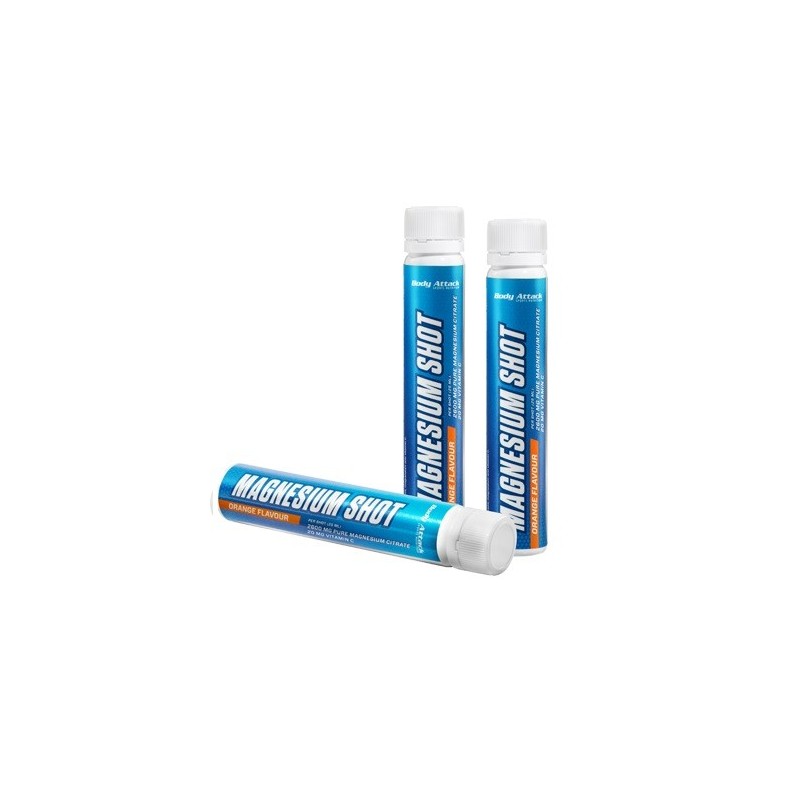 Body Attack Magnesium Shots 20x25ml - Orange Body Attack Magnesium Shots 20x25ml - Orange